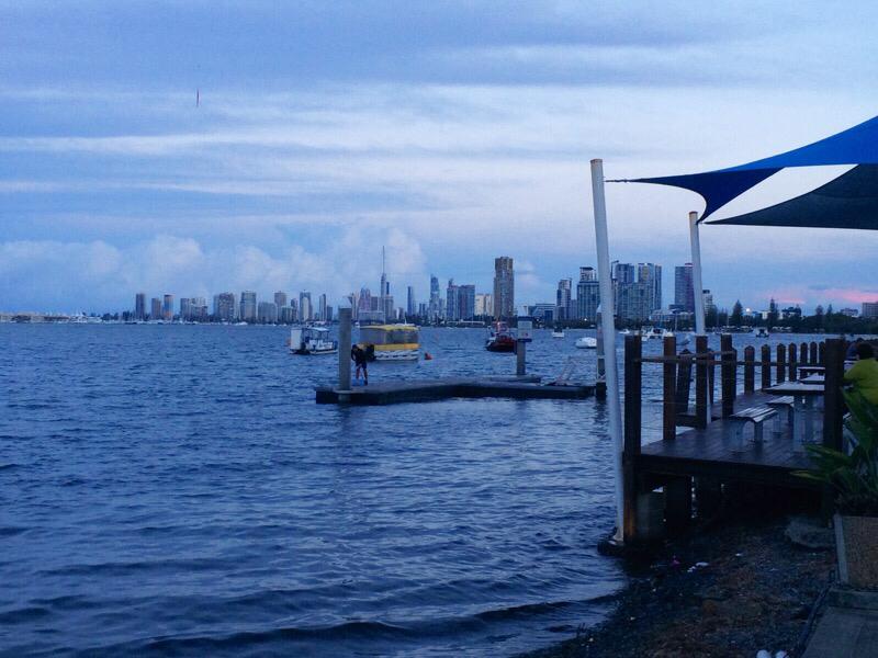 Seaview of a city new Gold Coast